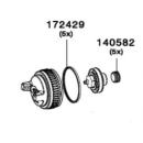 Packung mit 5 Dichtungselementen für Düsen  - Sata - 140582