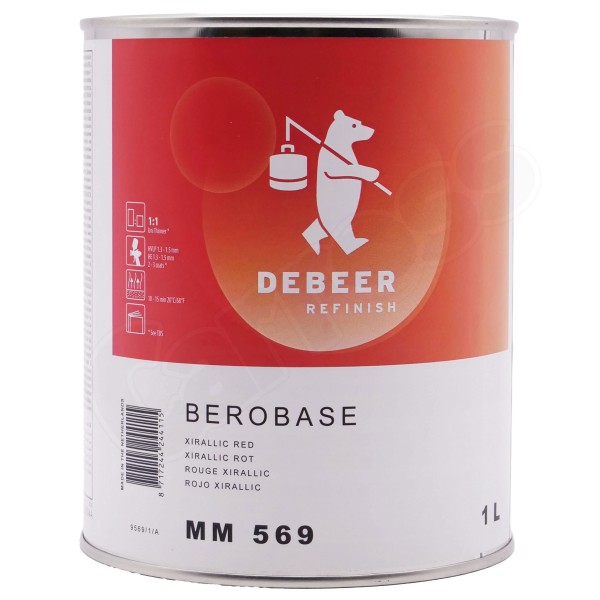 Debber 500 series De Beer MM569 - Xiral Red - 1L - Carross